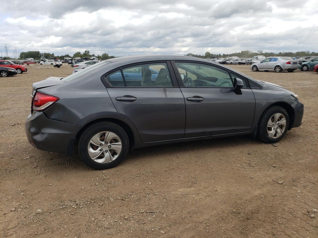 2013 Honda Civic Lx grey null gasoline 19XFB2F59DE005424 photo #4