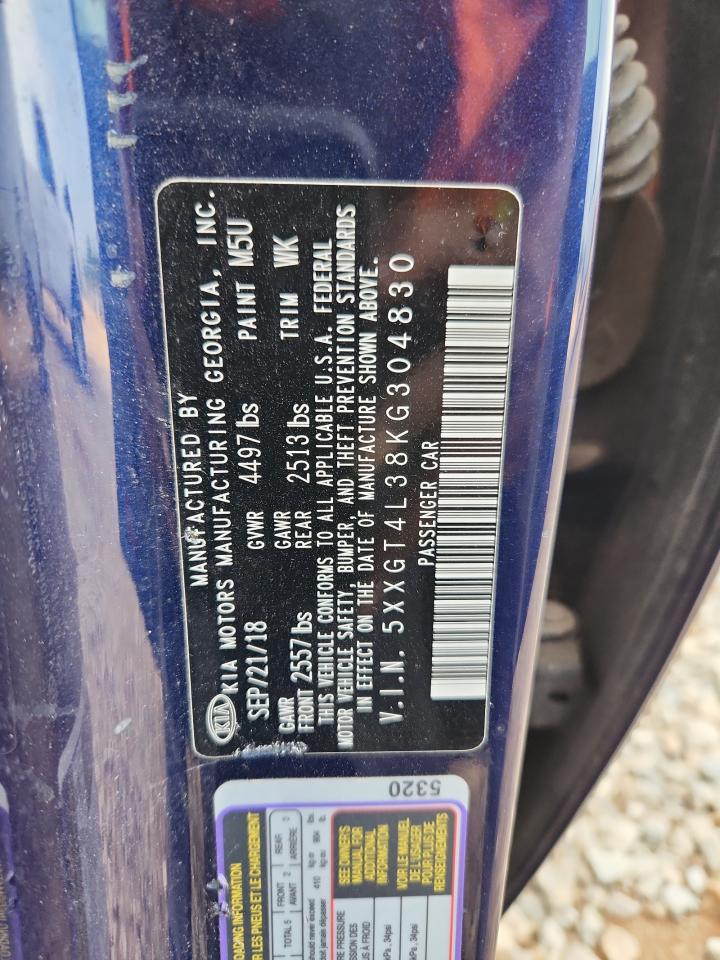 2019 Kia Optima Lx VIN: 5XXGT4L38KG304830 Lot: 81084015