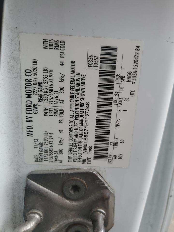 2014 Ford Transit Connect Xl VIN: NM0LS6E71E1137348 Lot: 84709875