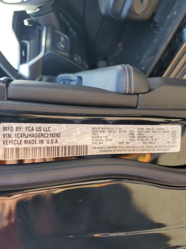 2024 Jeep Grand Cherokee Laredo VIN: 1C4RJHAG6RC218292 Lot: 70923615