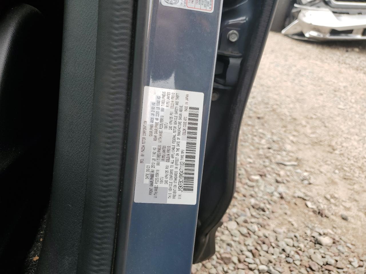 2021 Mazda Cx-5 Carbon Edition VIN: JM3KFBCY6M0471183 Lot: 84416735