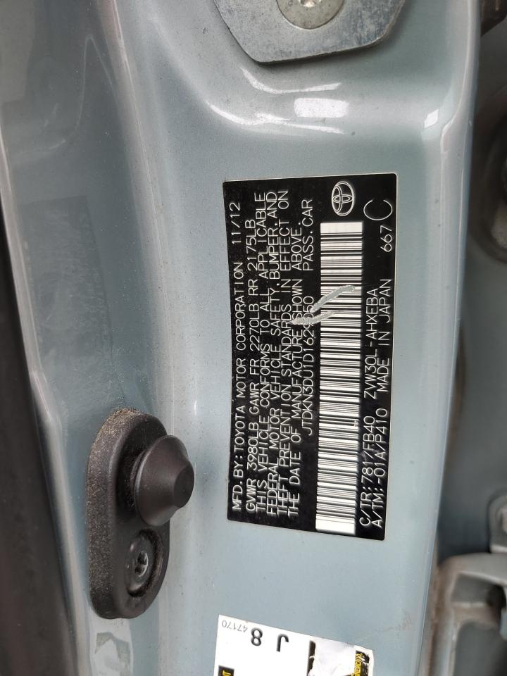 2013 Toyota Prius VIN: JTDKN3DU1D1629050 Lot: 81626775