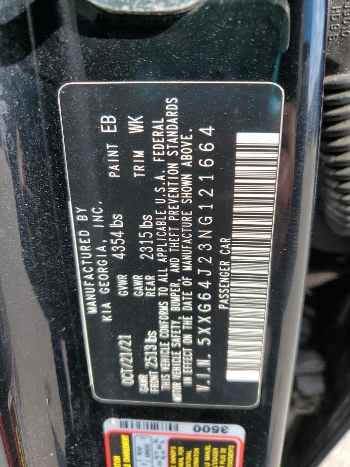 2022 Kia K5 Gt Line VIN: 5XXG64J23NG121664 Lot: 83824955