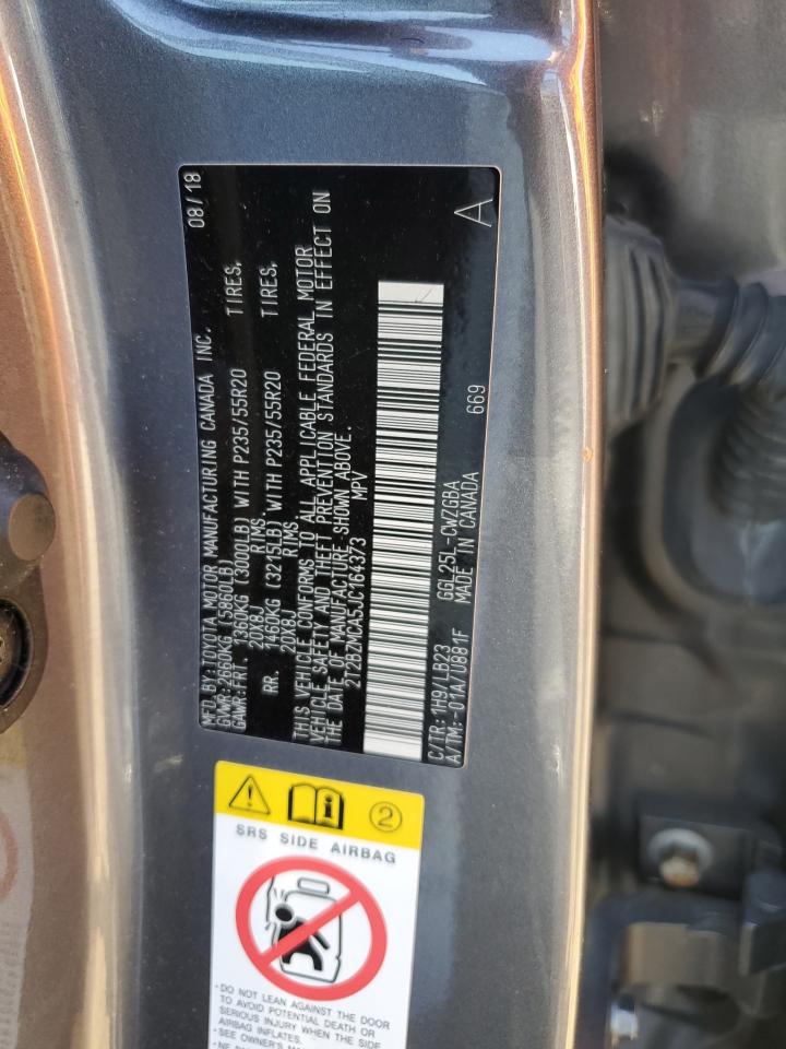 2018 Lexus Rx 350 Base VIN: 2T2BZMCA5JC164373 Lot: 81931445
