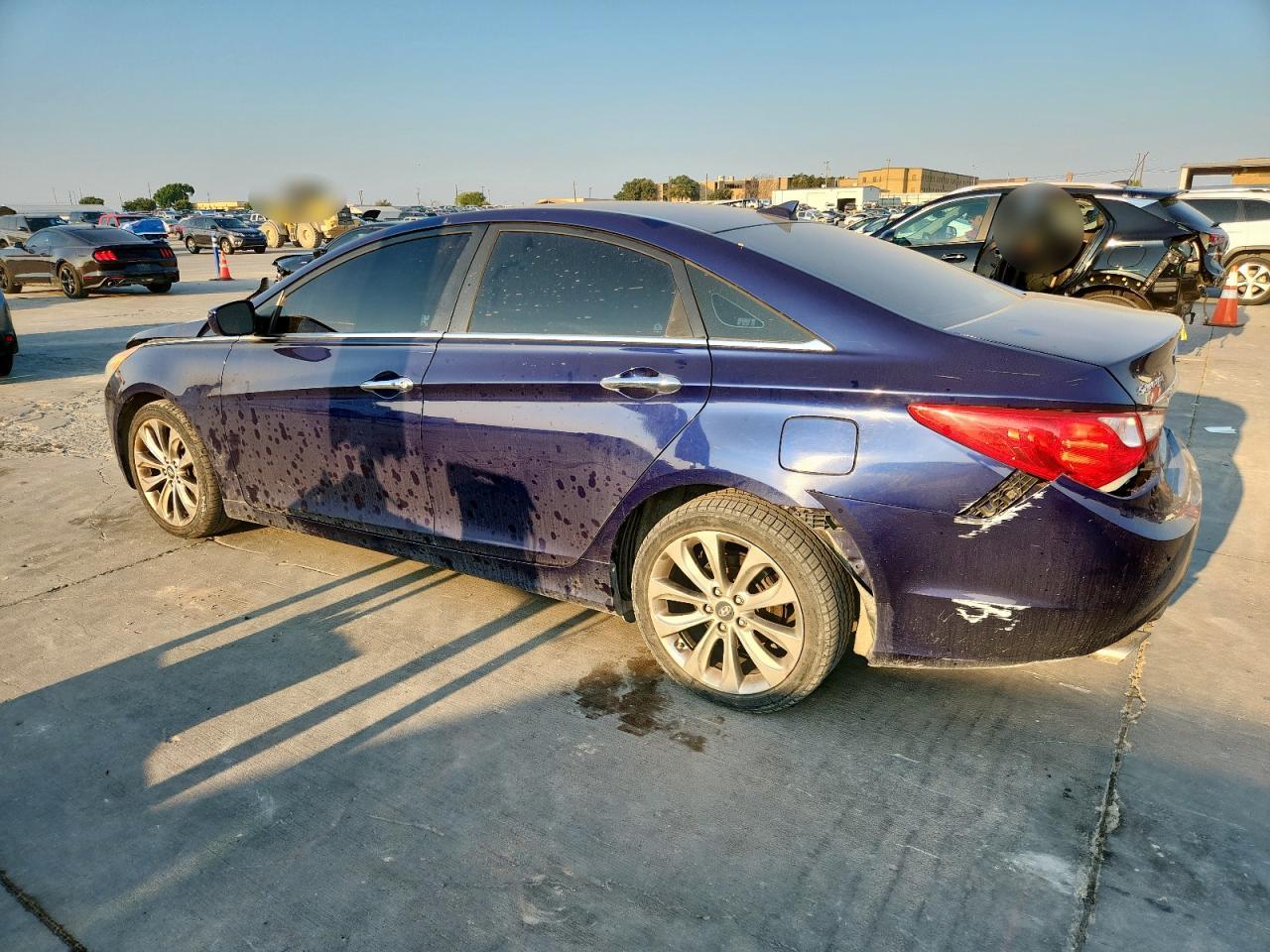 2013 Hyundai Sonata Se blue sedan gas 5NPEC4AC2DH514020 photo #3