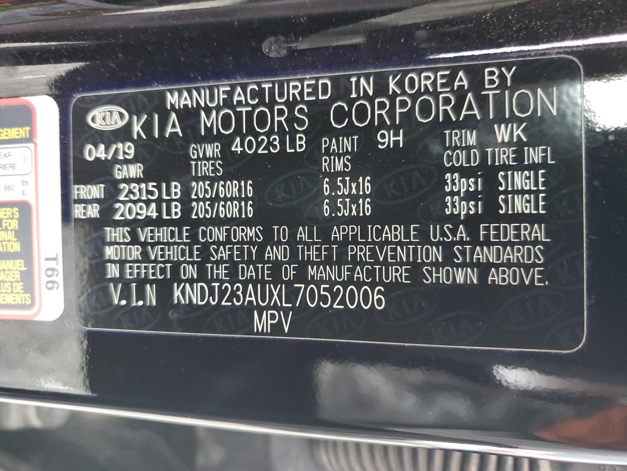 2020 Kia Soul Lx VIN: KNDJ23AUXL7052006 Lot: 81321705