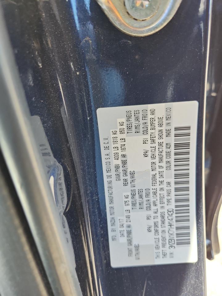 2017 Mazda 3 Sport VIN: 3MZBN1K71HM147430 Lot: 71548885