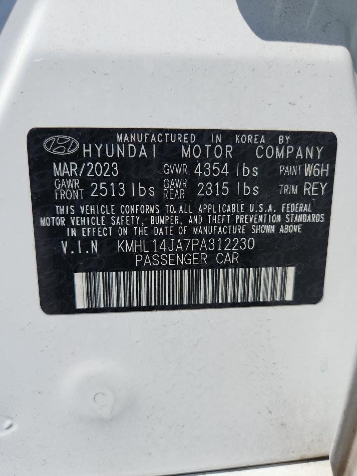 2023 Hyundai Sonata Sel VIN: KMHL14JA7PA312230 Lot: 81696505