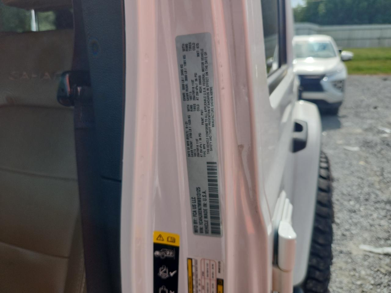 2021 Jeep Wrangler Unlimited Sahara VIN: 1C4HJXEN7MW813125 Lot: 80245405