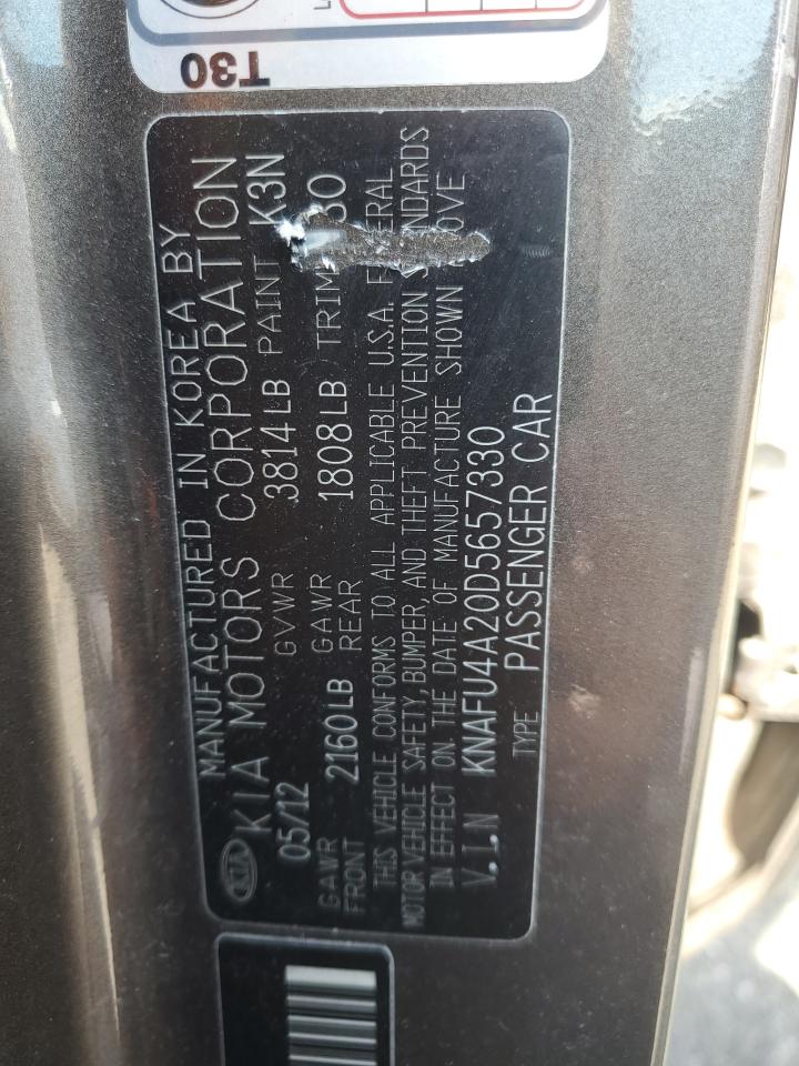 2013 Kia Forte Ex VIN: KNAFU4A20D5657330 Lot: 71977945