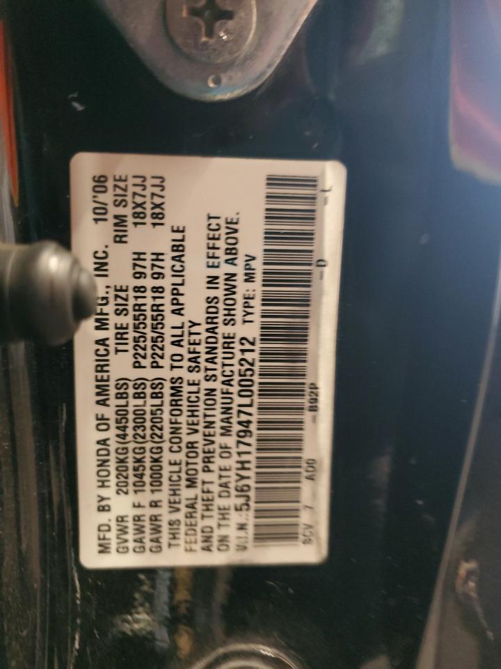 2007 Honda Element Sc VIN: 5J6YH17947L005212 Lot: 81318435