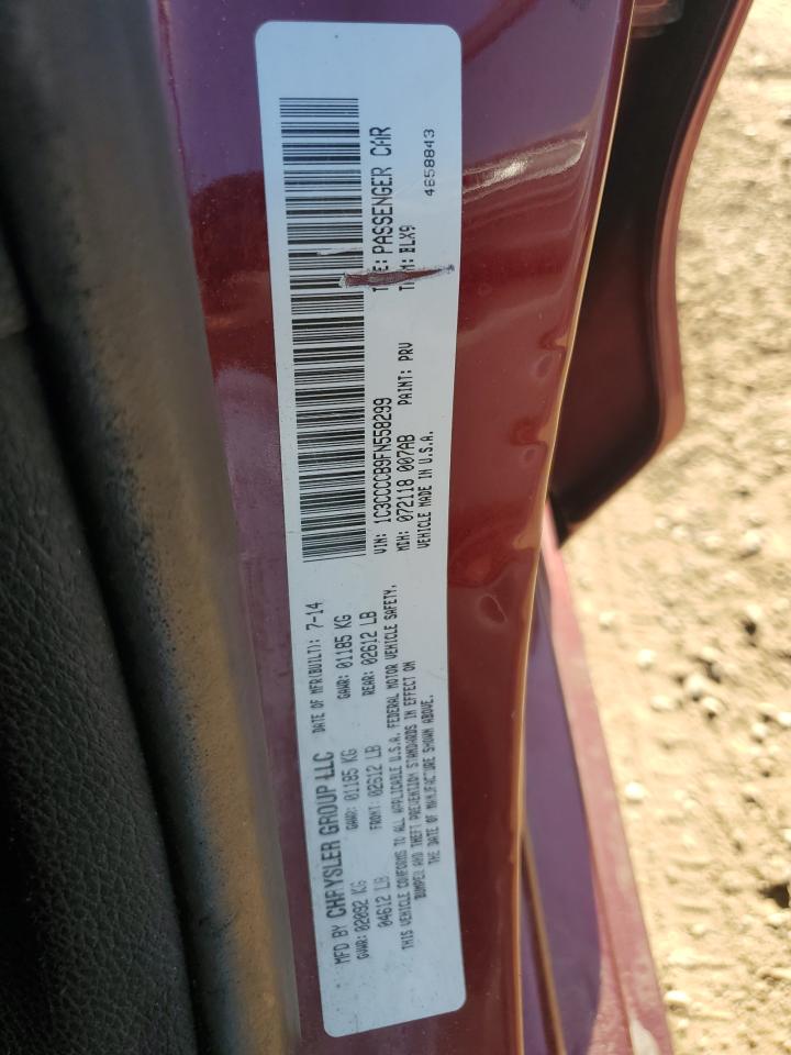 2015 Chrysler 200 C VIN: 1C3CCCCB9FN558299 Lot: 84462695
