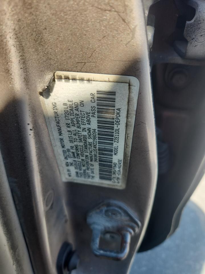 1999 Toyota Corolla Ve VIN: 1NXBR12E4XZ298094 Lot: 71420465