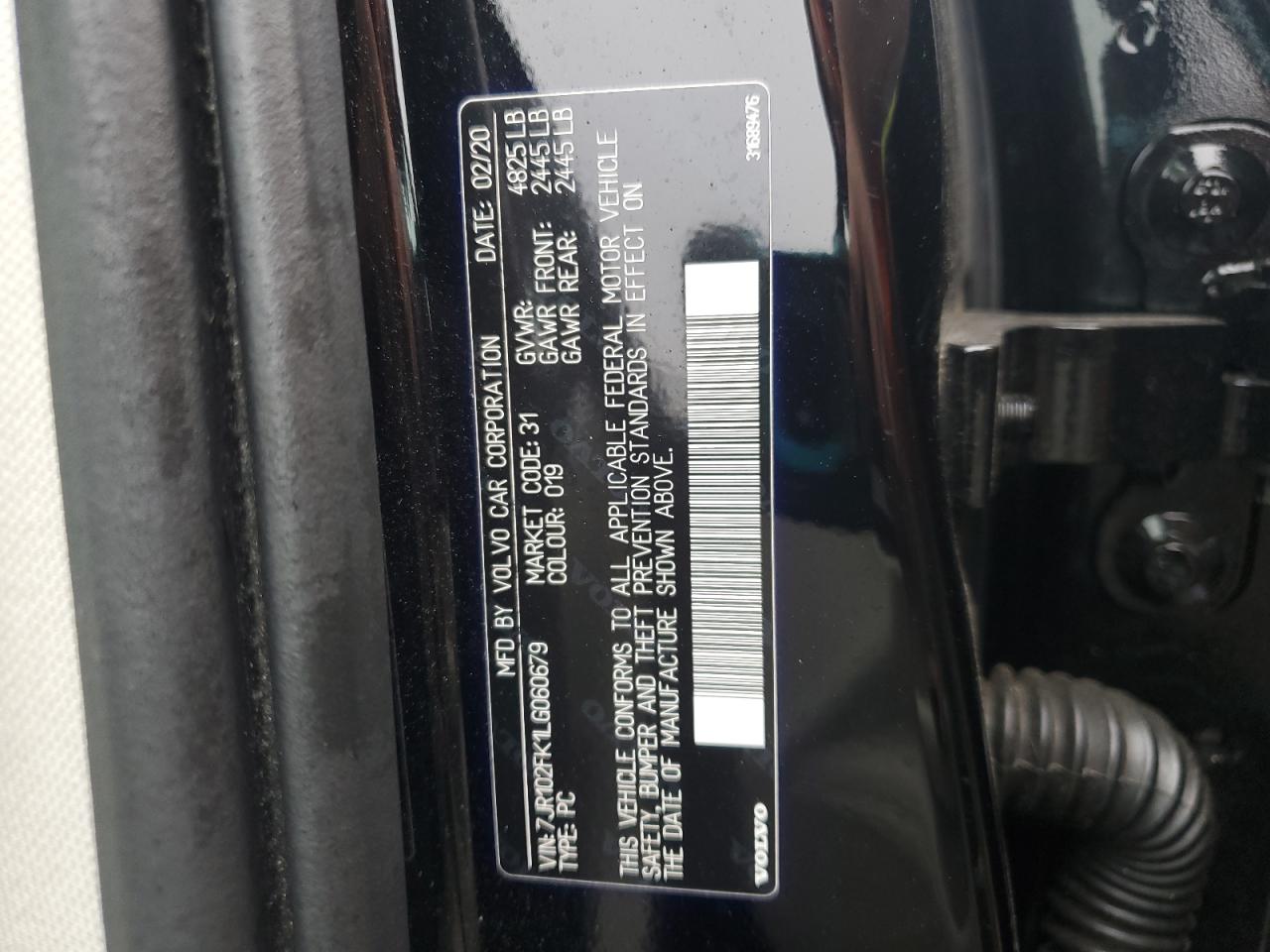 2020 Volvo S60 T5 Momentum VIN: 7JR102FK1LG060679 Lot: 82046985