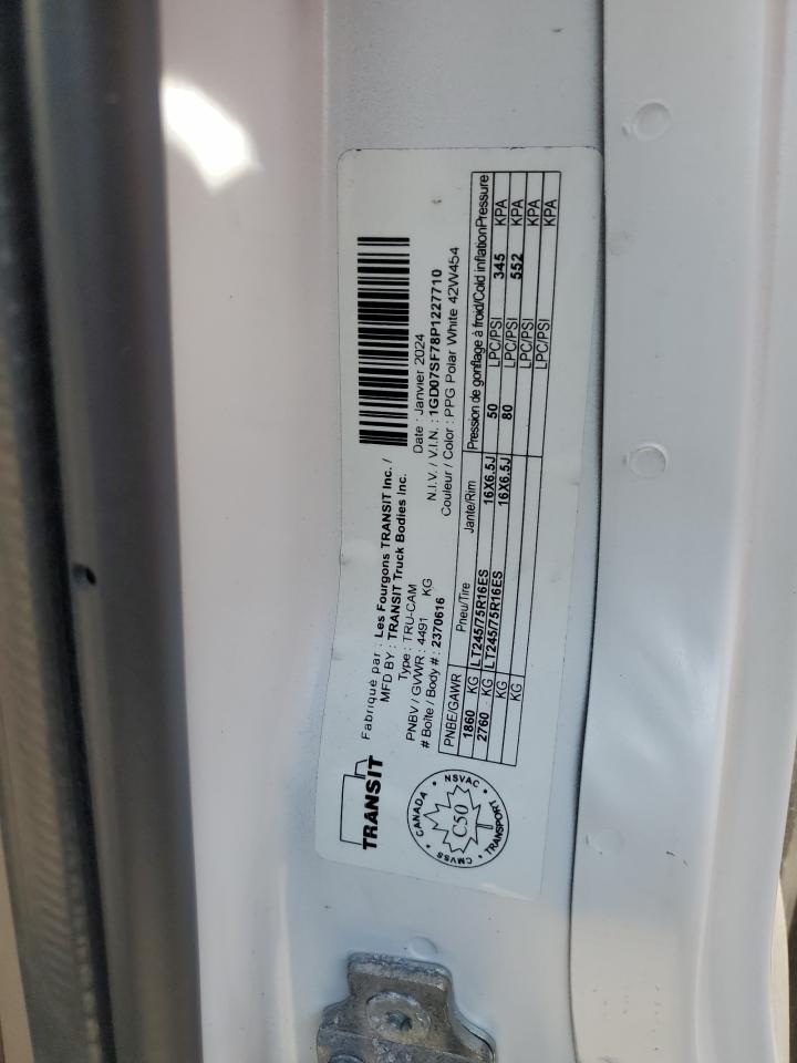 2023 GMC Savana Cutaway G3500 VIN: 1GD07SF78P1227710 Lot: 69952315