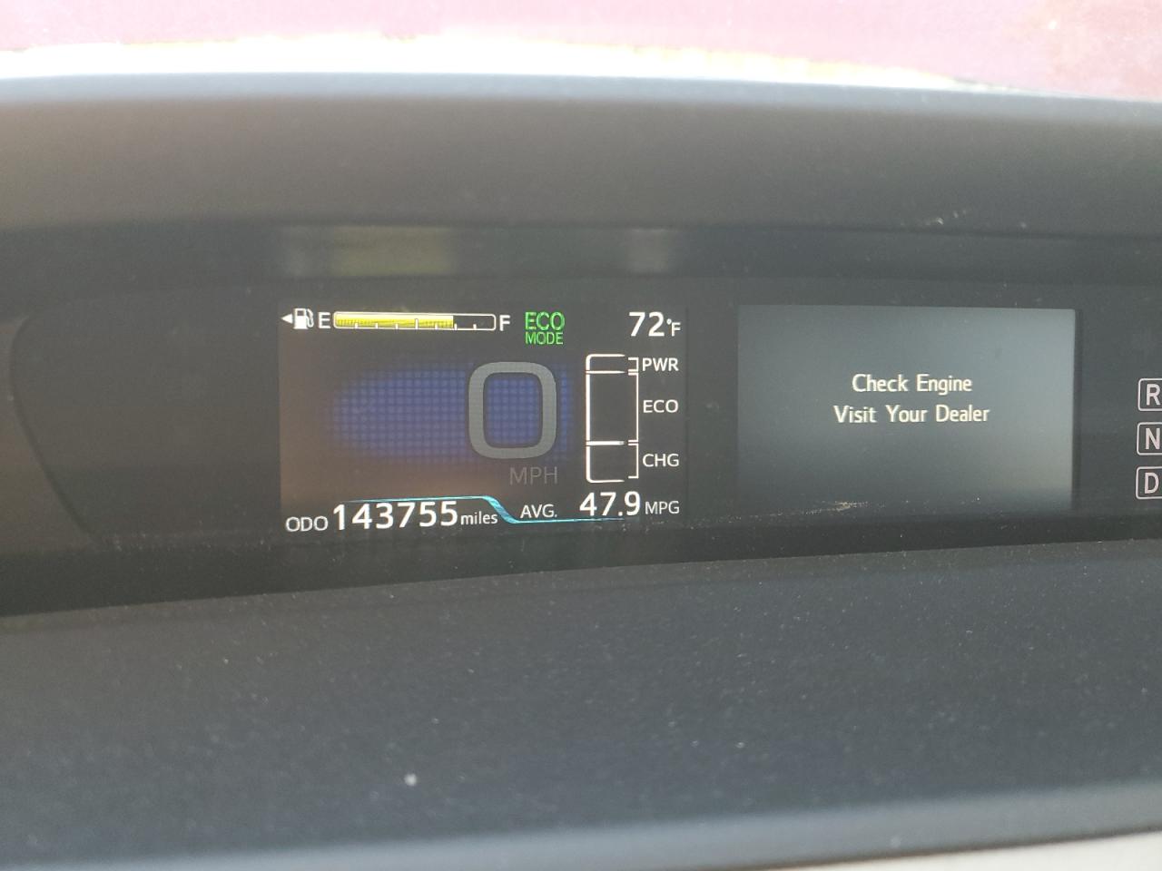 2016 Toyota Prius VIN: JTDKBRFUXG3509023 Lot: 84831985