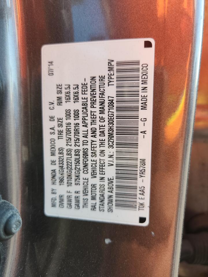 2014 Honda Cr-V Lx VIN: 3CZRM3H30EG710847 Lot: 80321715