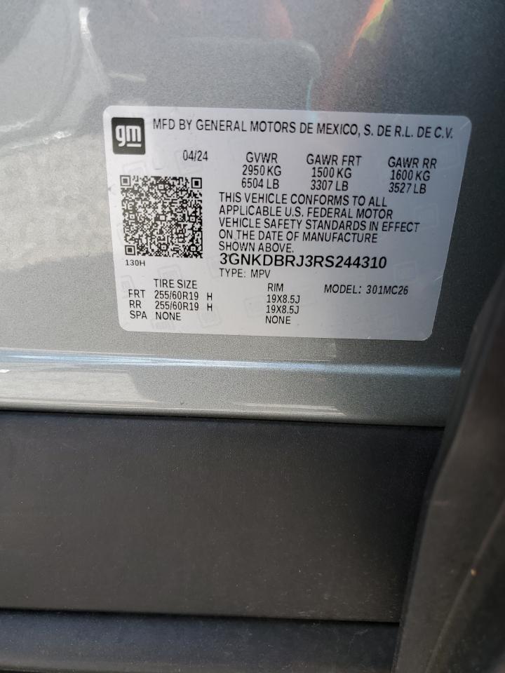 2024 Chevrolet Blazer 2Lt VIN: 3GNKDBRJ3RS244310 Lot: 84660835