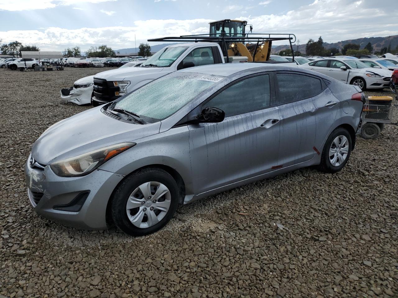 2016 Hyundai Elantra Se grey sedan gas 5NPDH4AE0GH710010 photo #1