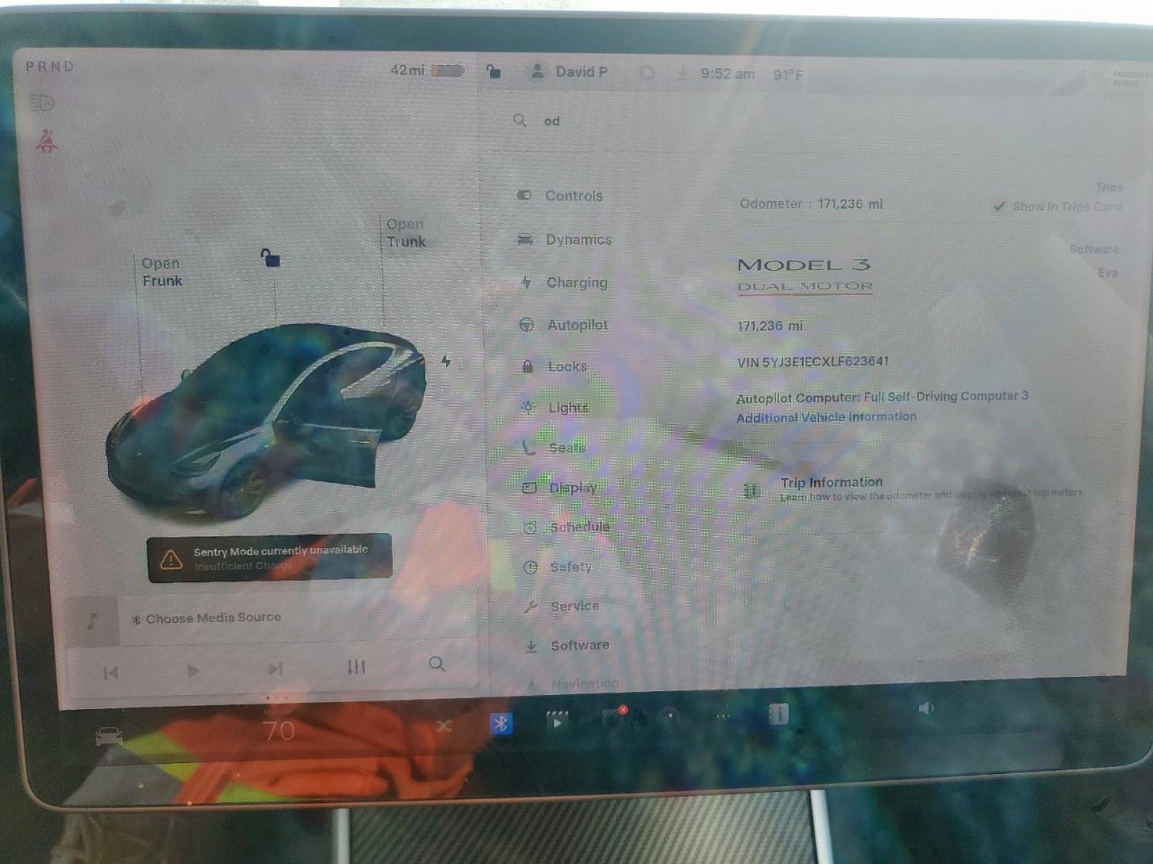 2020 Tesla Model 3 VIN: 5YJ3E1ECXLF623641 Lot: 70542515