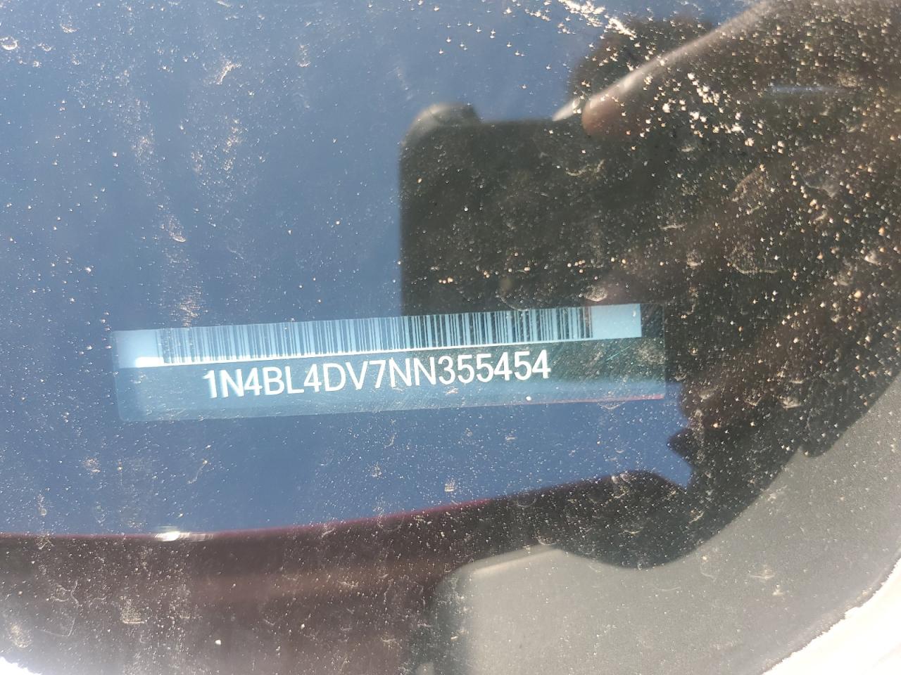 2022 Nissan Altima Sv VIN: 1N4BL4DV7NN355454 Lot: 71629565