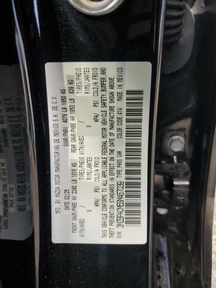 2025 Mazda 3 Preferred VIN: 3MZBPACM6SM467039 Lot: 81268345