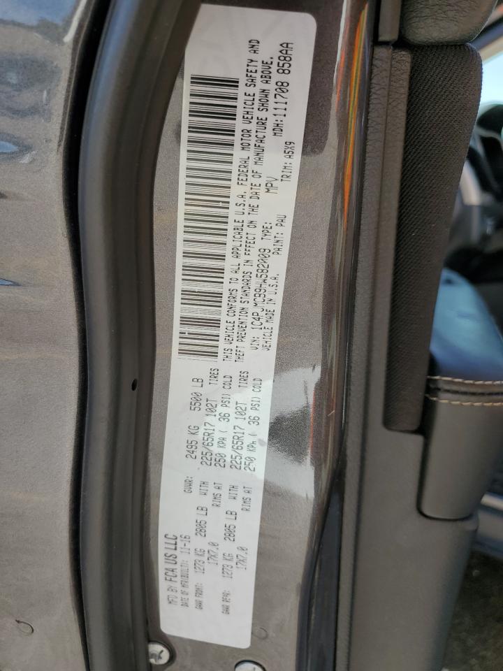 2017 Jeep Cherokee Latitude VIN: 1C4PJMCB9HW582009 Lot: 70942655