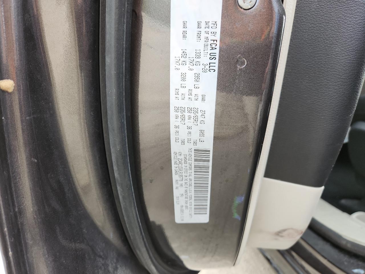 2020 Chrysler Voyager Lxi VIN: 2C4RC1DG0LR195779 Lot: 71714295