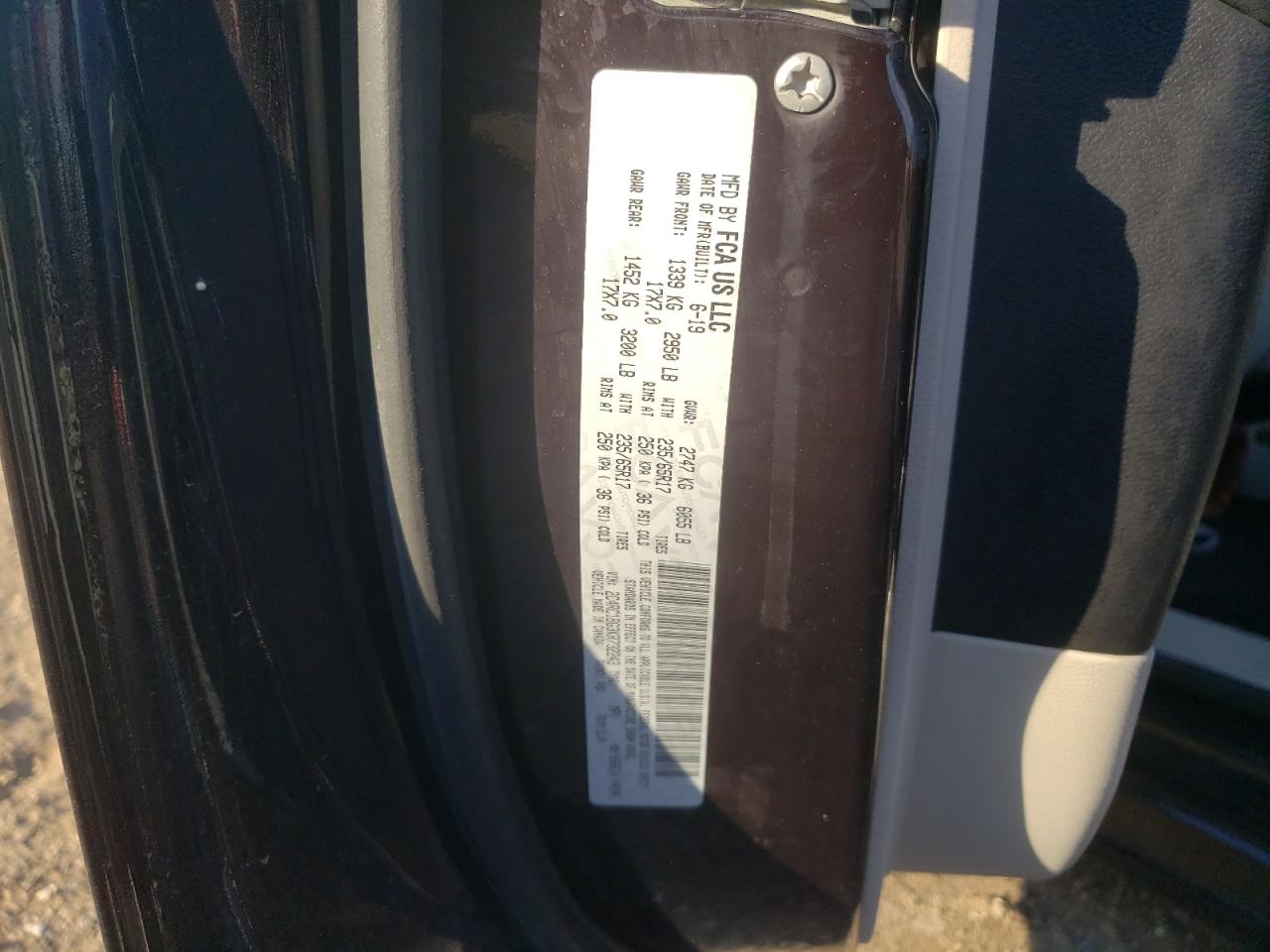 2019 Chrysler Pacifica Touring L VIN: 2C4RC1BG3KR732243 Lot: 70851355