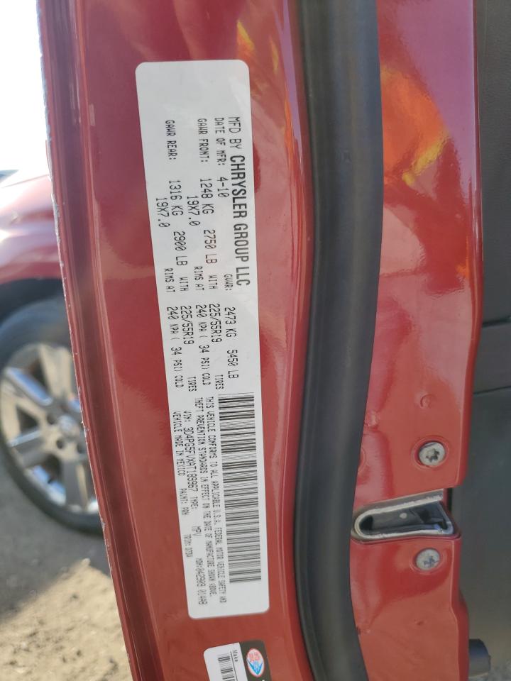 2010 Dodge Journey Sxt VIN: 3D4PG5FVXAT189967 Lot: 81504185