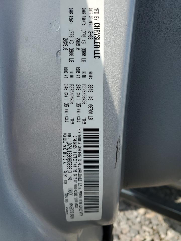 2008 Dodge Ram 1500 St VIN: 1D7HU18208S586613 Lot: 71502335