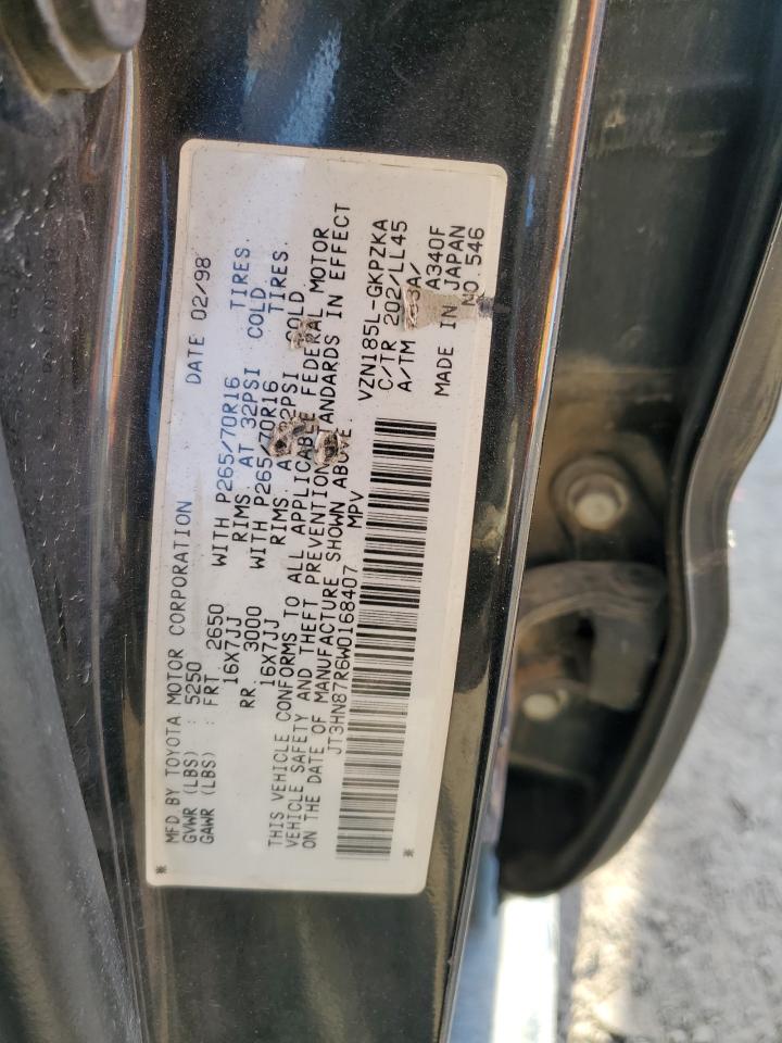 1998 Toyota 4Runner Limited VIN: JT3HN87R6W0168407 Lot: 81819195