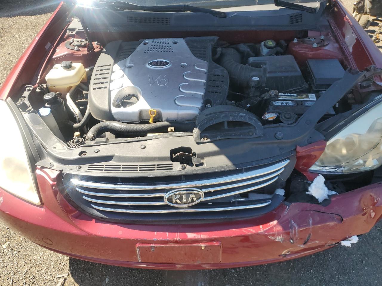 2006 Kia Optima Lx VIN: KNAGE124565035180 Lot: 71972255