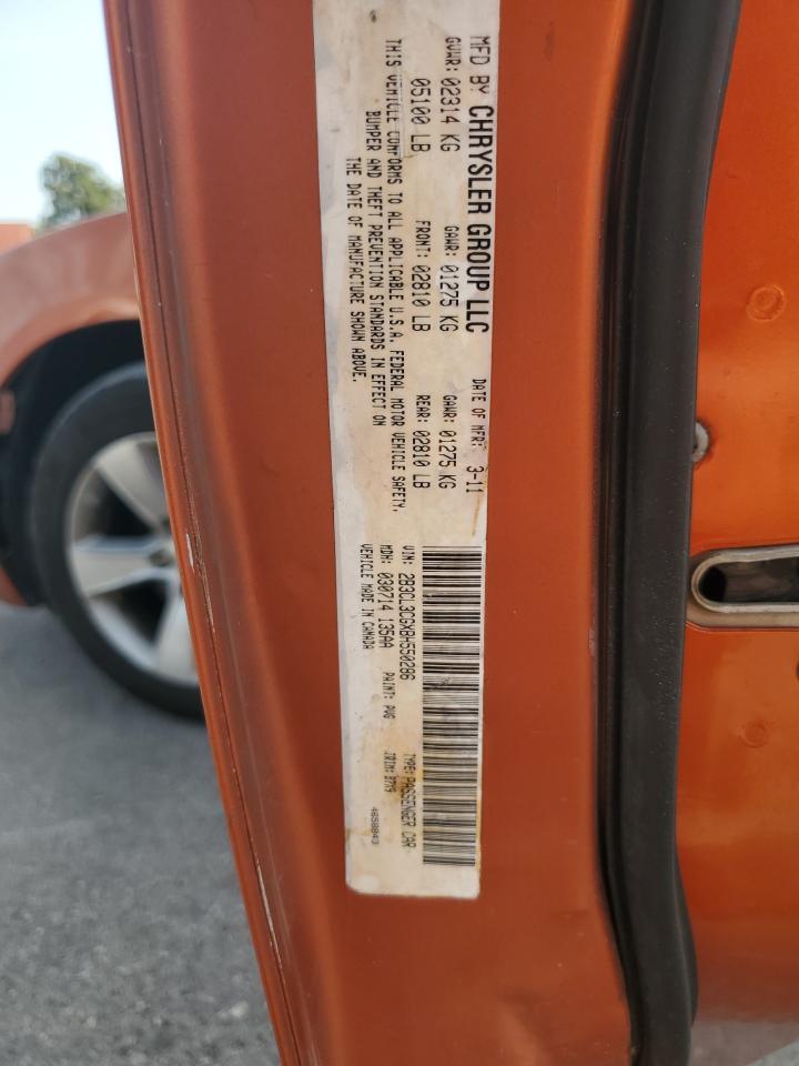 2011 Dodge Charger VIN: 2B3CL3CGXBH550286 Lot: 80202205