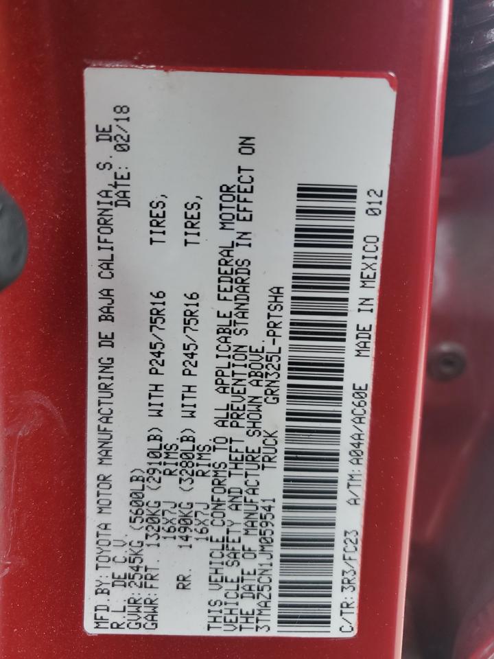 2018 Toyota Tacoma Double Cab VIN: 3TMAZ5CN1JM059541 Lot: 81152365