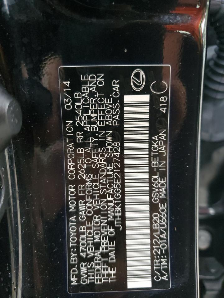 2014 Lexus Es 350 VIN: JTHBK1GG5E2127428 Lot: 81659695