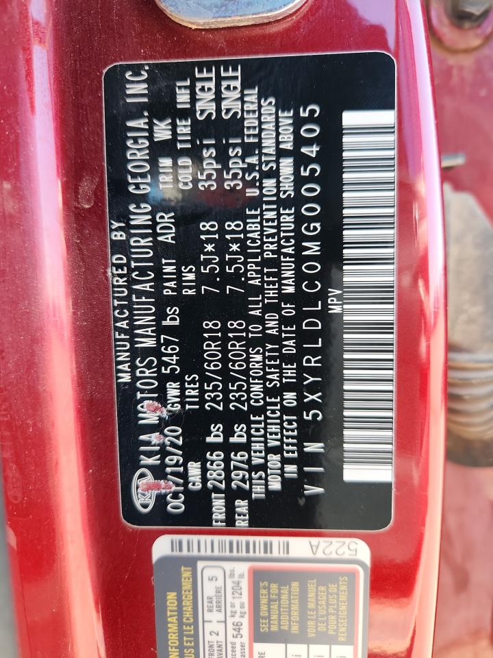 2021 Kia Sorento S VIN: 5XYRLDLC0MG005405 Lot: 80324665