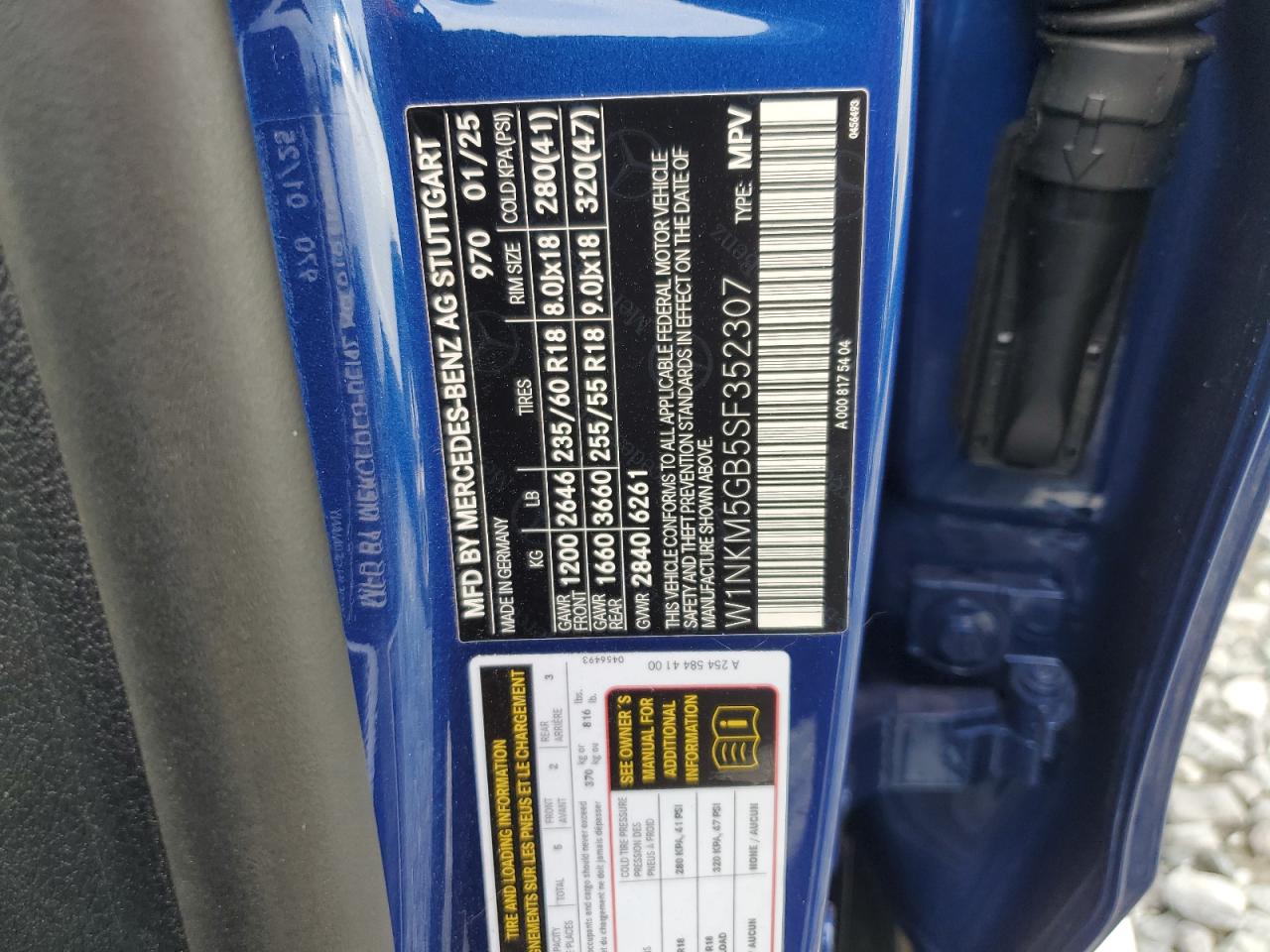 2025 Mercedes-Benz Glc 350E VIN: W1NKM5GB5SF352307 Lot: 71245575