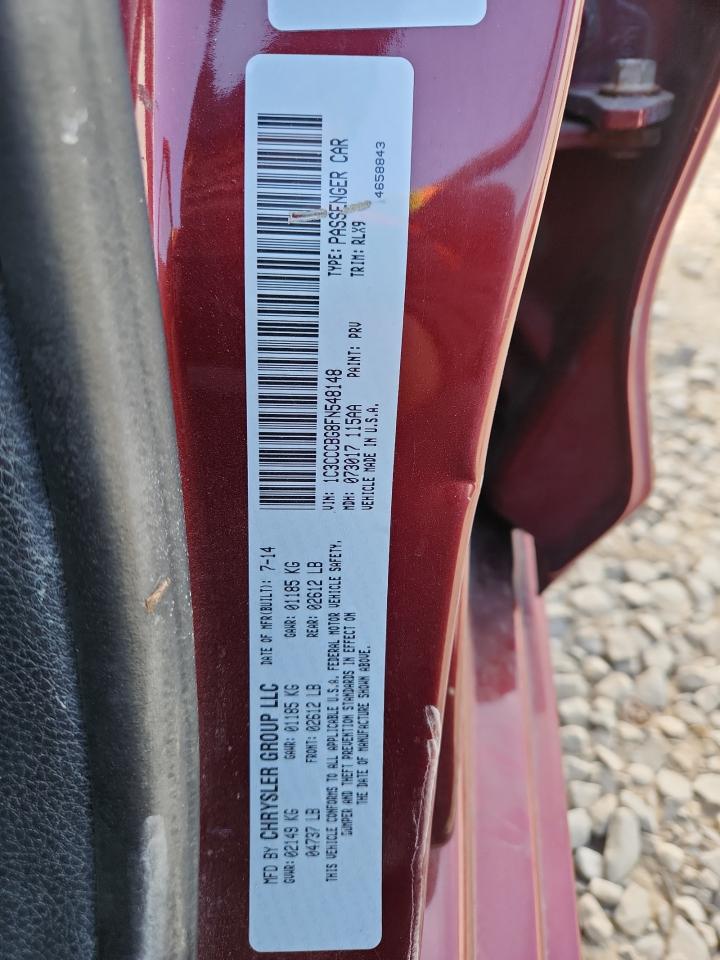 2015 Chrysler 200 S VIN: 1C3CCCBG8FN548148 Lot: 80648505