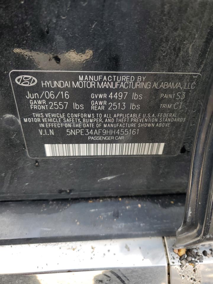 2017 Hyundai Sonata Sport VIN: 5NPE34AF9HH455161 Lot: 80162745