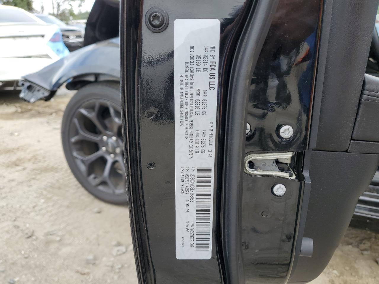 2020 Chrysler 300 Touring VIN: 2C3CCAAG5LH158862 Lot: 80789455