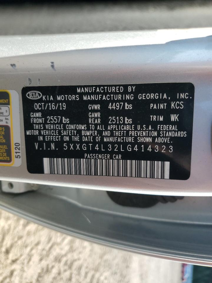 2020 Kia Optima Lx VIN: 5XXGT4L32LG414323 Lot: 71096395