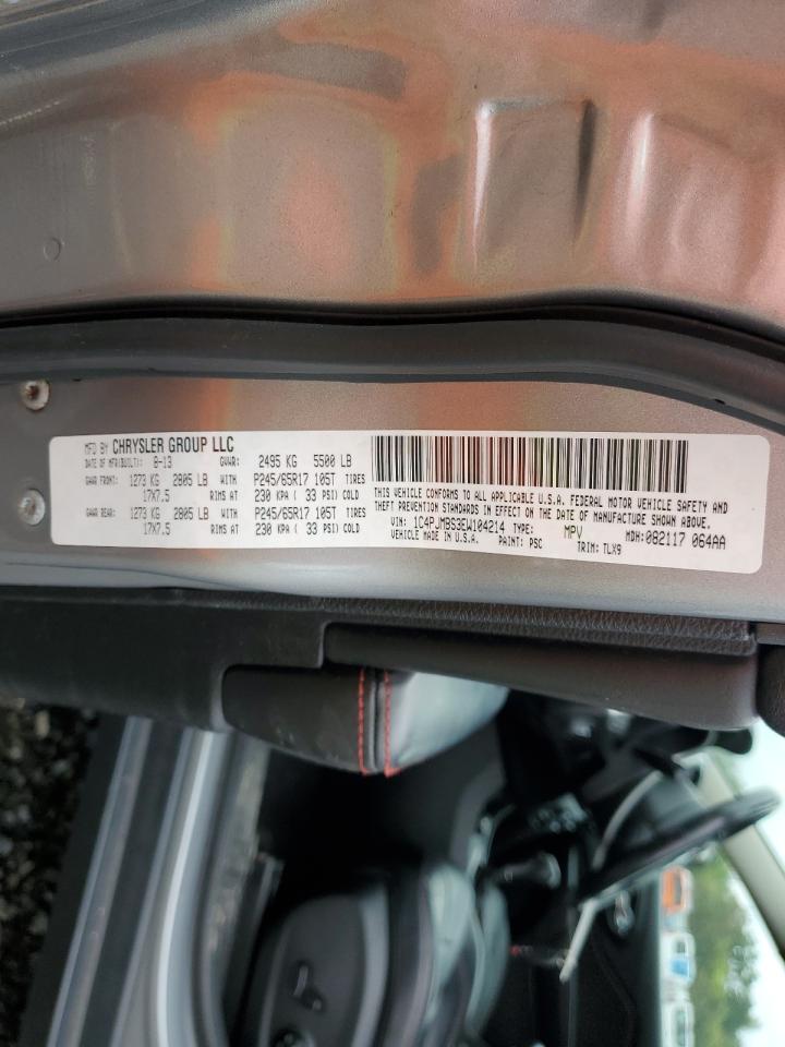 2014 Jeep Cherokee Trailhawk VIN: 1C4PJMBS3EW104214 Lot: 84172025