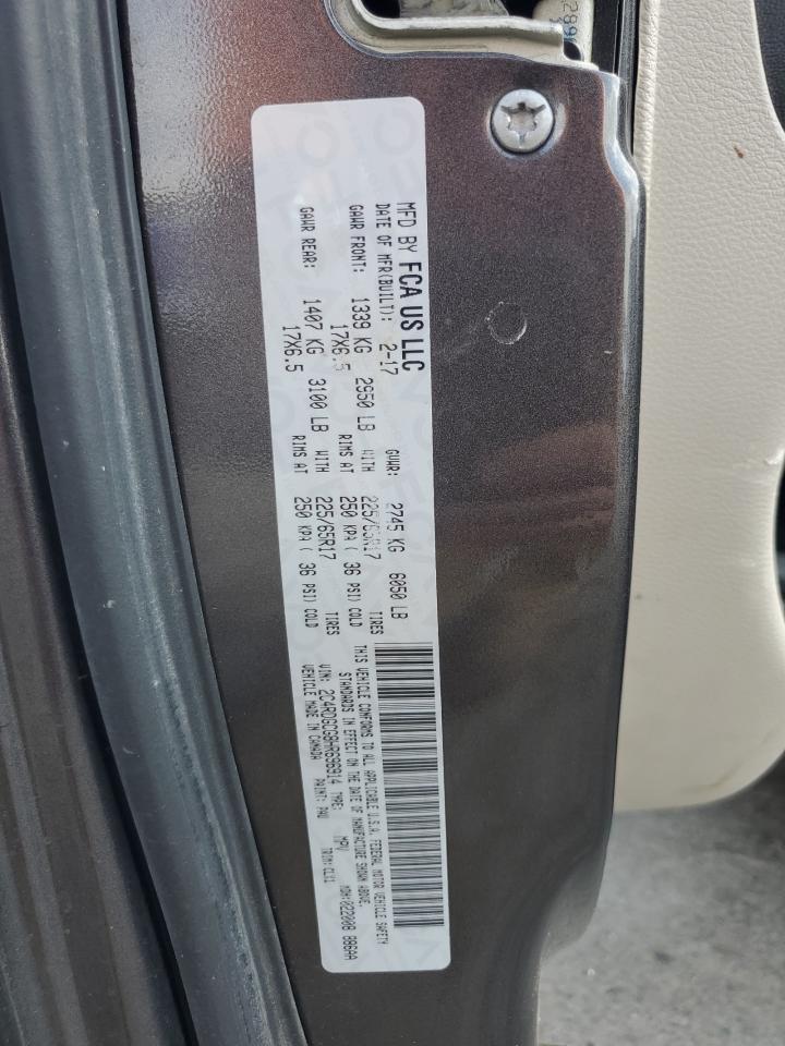 2017 Dodge Grand Caravan Sxt VIN: 2C4RDGCG8HR696914 Lot: 80707915