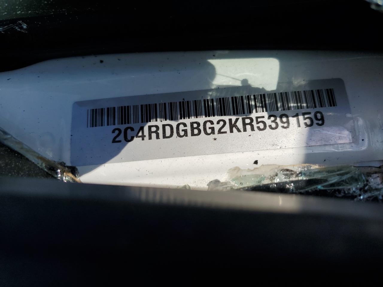 2019 Dodge Grand Caravan Se VIN: 2C4RDGBG2KR539159 Lot: 71419685