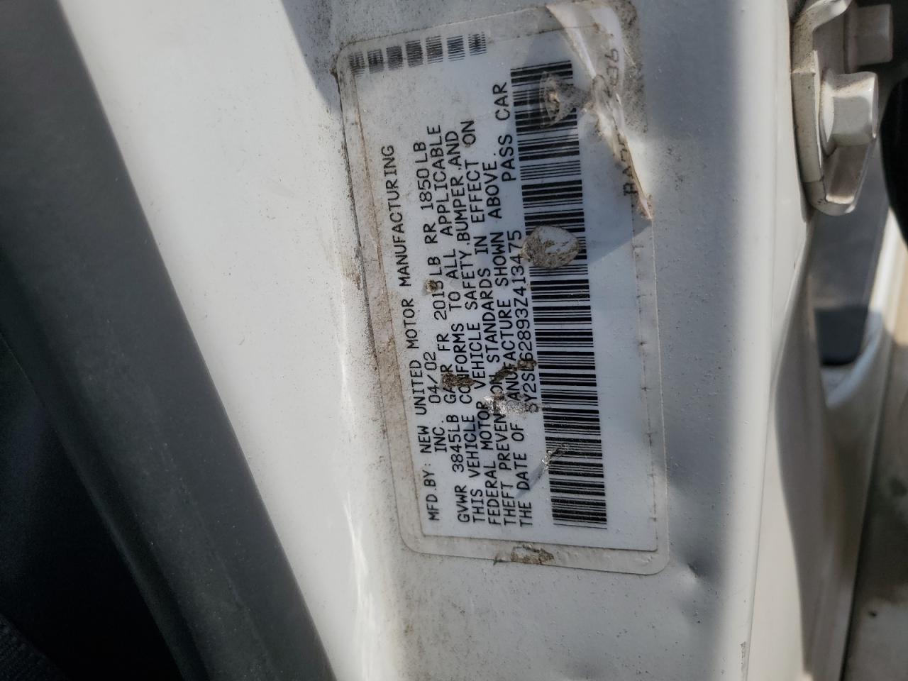 2003 Pontiac Vibe VIN: 5Y2SL62893Z413475 Lot: 81239645