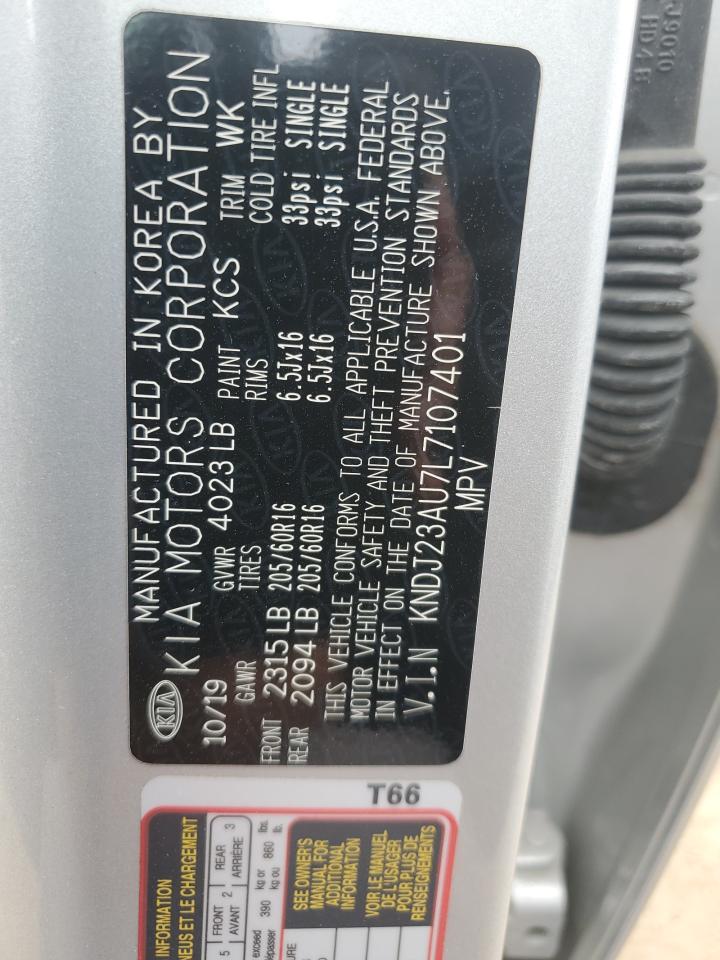 2020 Kia Soul Lx VIN: KNDJ23AU7L7107401 Lot: 81322805