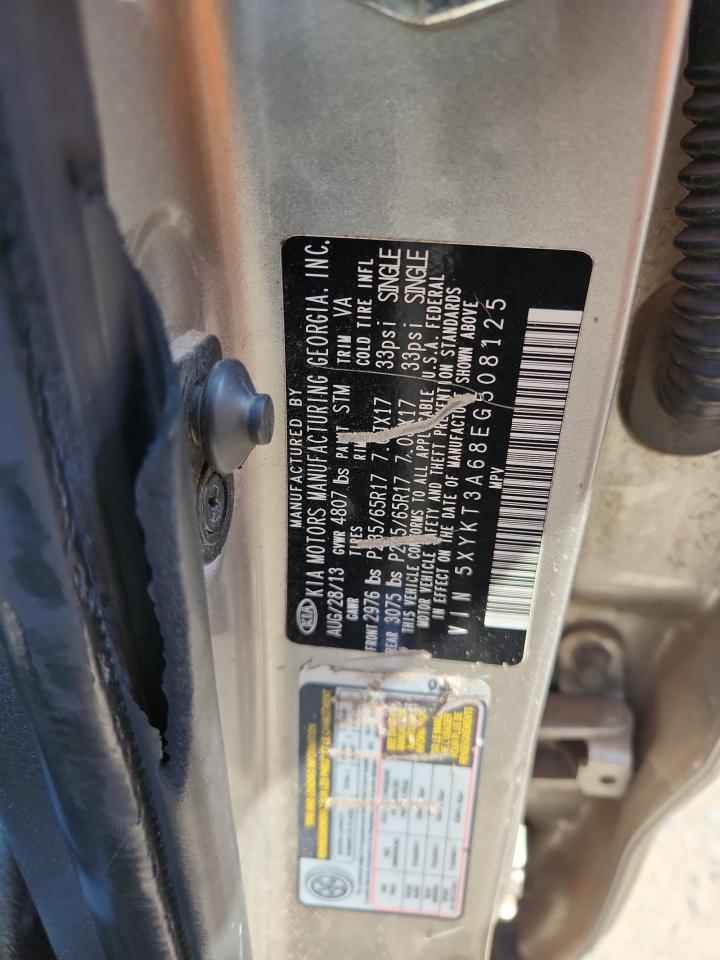 2014 Kia Sorento Lx VIN: 5XYKT3A68EG508125 Lot: 71846585