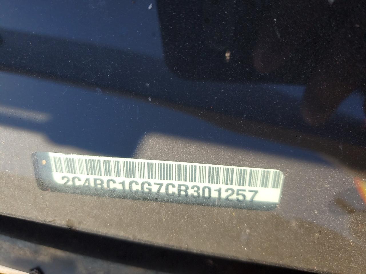 2012 Chrysler Town & Country Touring L VIN: 2C4RC1CG7CR301257 Lot: 84892395