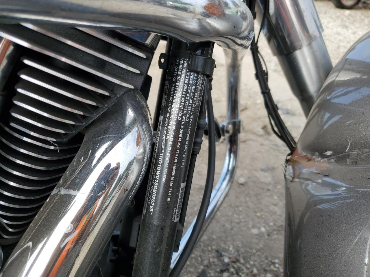 2016 Harley-Davidson Flstc Heritage Softail Classic VIN: 1HD1BWV18GB026295 Lot: 71609035